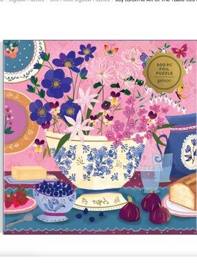 Galison Joy Laforme Art of the Table 500 Foil Piece Puzzle
